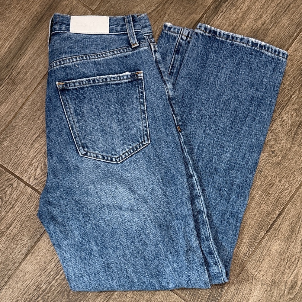 Pistola Women’s High Rise Straight Blue Jeans - Picture 2 of 7